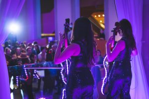 Performance photo from New Years electric cello performance at Fairmont Hotel Toronto In Toronto. Darya Zonoozi with her electric cello performing pop, Dance, electronic and Top40 covers.